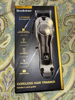 Brookstone cordless hair trimmer